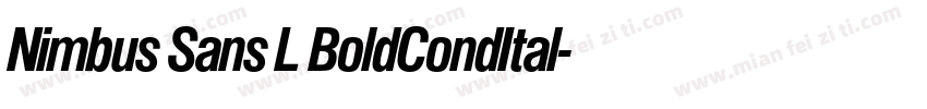Nimbus Sans L BoldCondItal字体转换